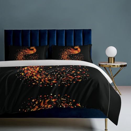Housse de couette 200x200 microfibre douce FeuerPhönix avec fermeture éclair pratique - 8