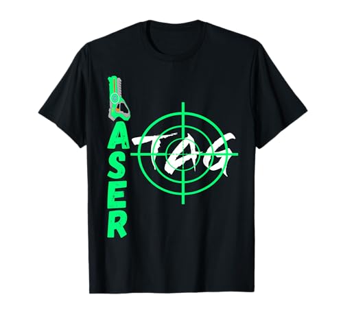 Coole Laser Tag Truppe Laser Tag Spiel Zielscheibe Lasertag Team Gruppen Spieler T-Shirt Schwarz S Ärmellos Klassisch Passform Crew-Neck Sommer Unisex-Jugendliche, Unisex-Erwachsene Kinder Spieler