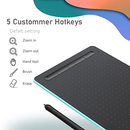 Letsketch WP9620 Etsketch Graphics Drawing Tablet 8.26*5.5 Inches Ergonomic 8192 Levels Battery-Free Stylus Pen Tablet 5 Customized Shortcut Keys Compatible thumb #3