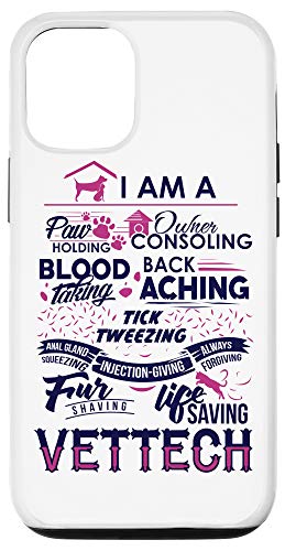 Iphone 12/12 Pro I Am A Vet-Tech Animal Love Veterinarian Tech Student Saying Case #TOP5