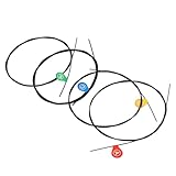 ABOOFAN 4 Stück Ukulelensaiten Nylon A/E/C Schwarz Ersatzsaiten für Ukulele mit Klarem Klang Langlebig und Geräuscharm Zubehör für Ukuleleninstrumente