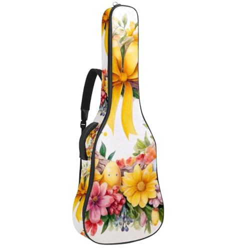 Sac de transport guitare acoustique étanche à protection renforcée et multipoches
