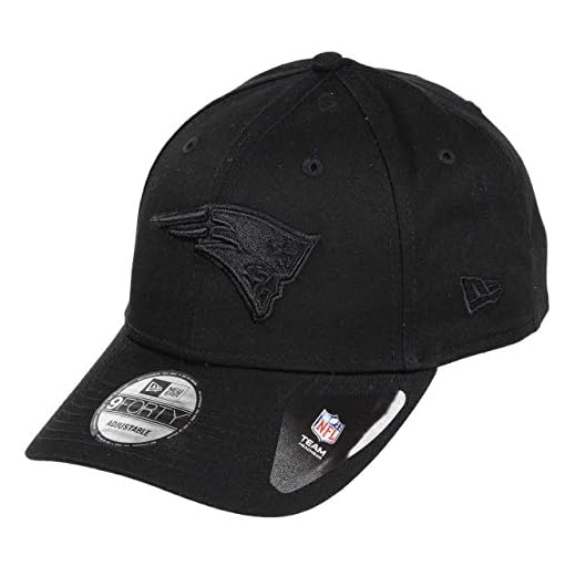 New Era Män 9Forty New England Patriots mössa, svart, en storlek
