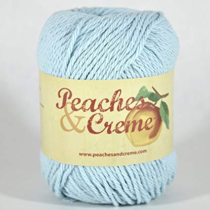Peaches & Creme (Cream) Cotton Yarn Aquamarine 2.5 oz. (Lt Blue)