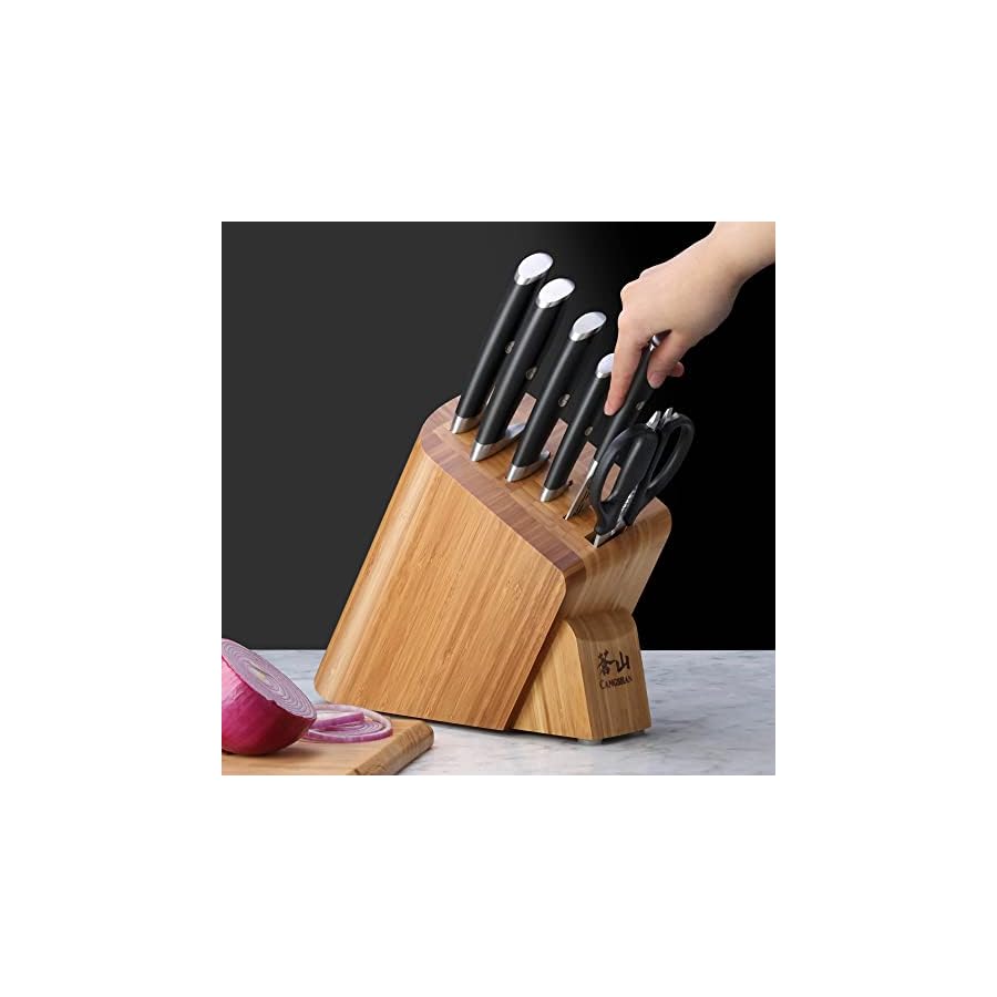 Cangshan L Series 7-Piece Knife Block Set, Forged German Steel, 1026603