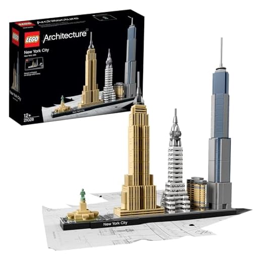 LEGO Architecture 21034 - London, Skyline Sammlungsset 9 LEGO Architecture 21028 - New York City, Skyline-Kollektion, Bausteine
