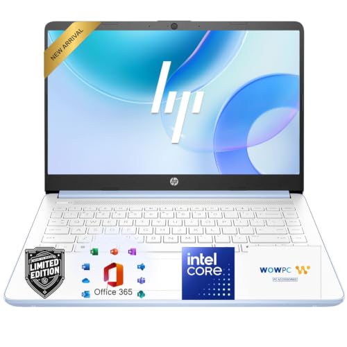 Image of HP Essential Laptop Computer, 4GB RAM, 128GB SSD, Intel N150 CPU, Long Battery Life,2026 Edition, High Performance, Windows11 with Microsoft 365