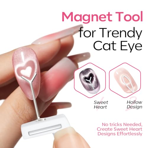 Image of Modelones Cat Eye Magnet, 5D Automatic Nail Magnet for Gel Polish Nail Art