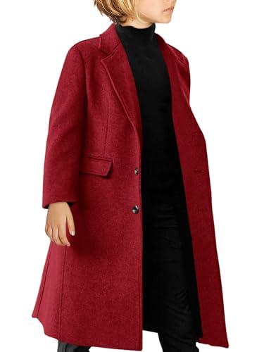 Haloumoning Boys Casual Winter Trench Coat (4-14Y)