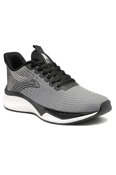 Action NITRO-704 Light-Grey-Black Lightweight Sports Running Shoes for Men-image-21
