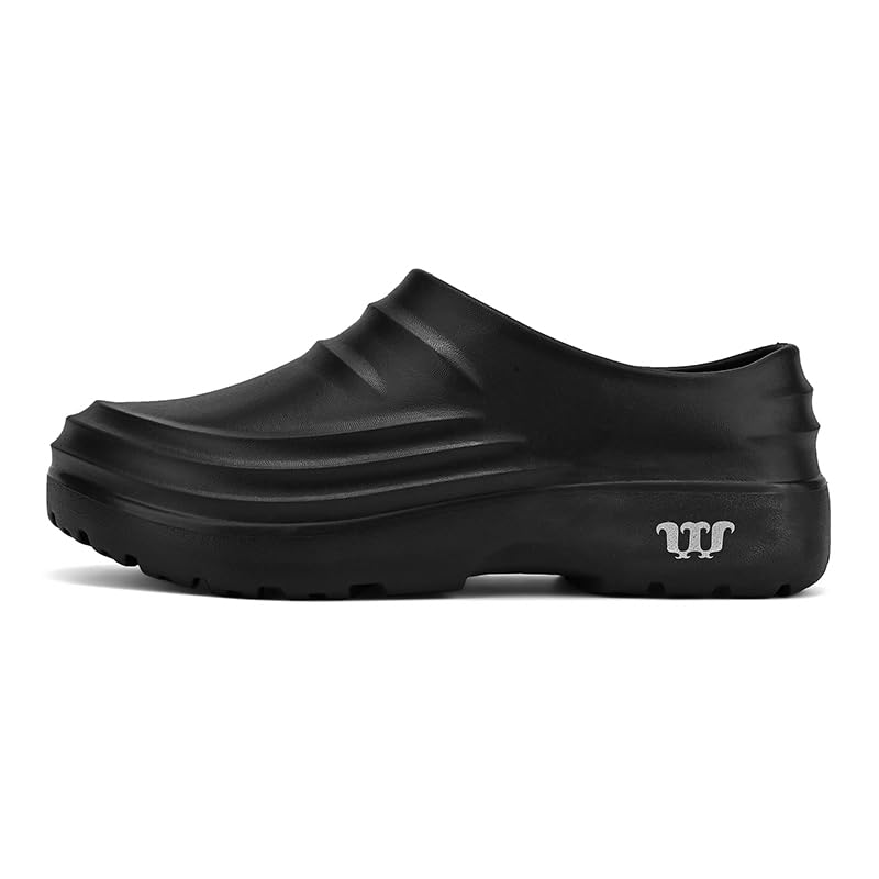 FLIOZY Chaussures de Cuisine antidérapantes pour Hommes et Femmes, résistantes à l'huile et imperméables, avec Semelles antidérapantes en Caoutchouc, Sabots de Travail Confortables