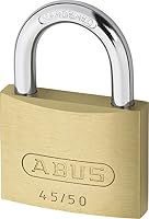 ABUS Vorhängeschloss 45/50 aus Messing - inkl. 5 Schlüssel - mit Präzisions-Stiftzylinder mit Pilzkopfstiften - 20077 - ABUS-Sicherheitslevel 5 - Messingfarben – Ansicht 2