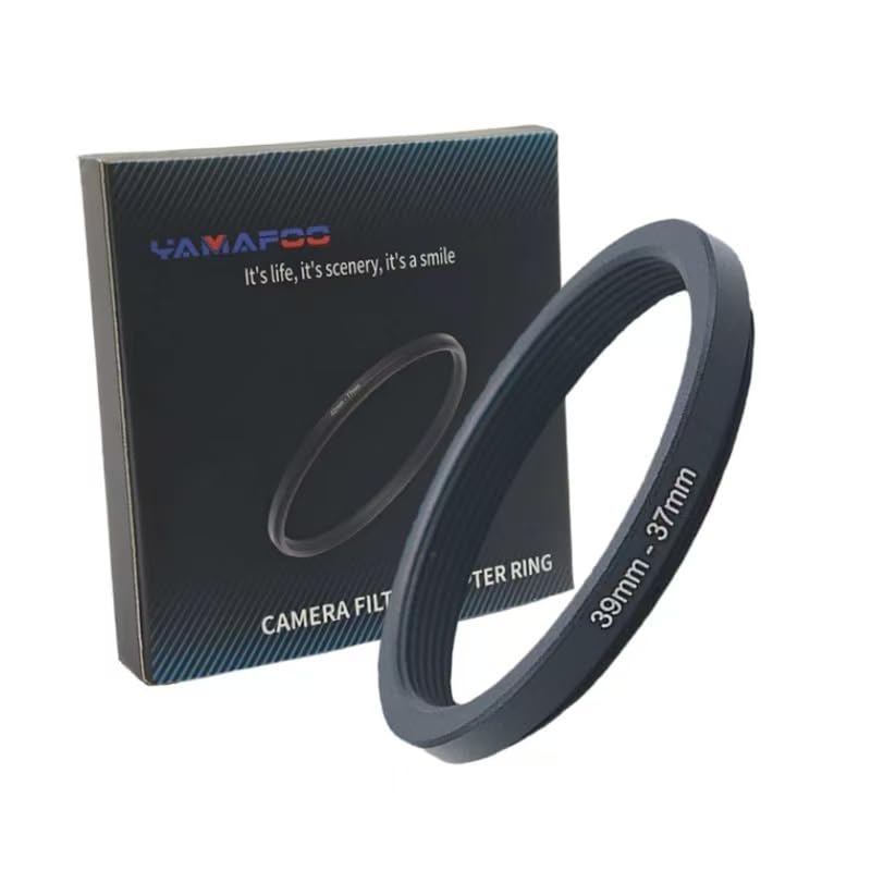 YAMAFOO 55mm to 42mm Step-Up Ring/Step Down Rings Filter Adapter for All Brands UV ND CPL Metal Ring Step-Up Rings Adapter Filter,Black (55-42)