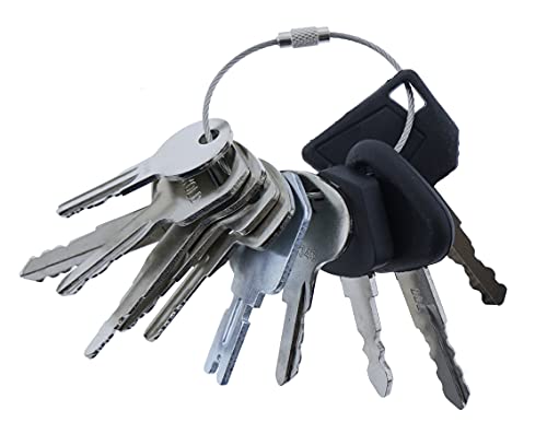 Solarhome 12 Forklift Key Set Forklift Keys Master Set Ignition Key Set for Yale Cat Clark Komatsu Doosan Nissan Hyster JCB Volvo Tornado Mitsubishi Forklift Keys Set