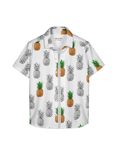 Image of HELLCAT Beige Trendy Regular Fit Printed Causal Shirt for Boys