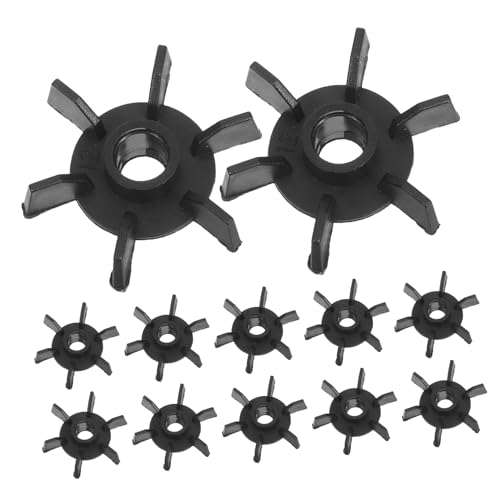 Mikikit 100piezas Repuesto Para Ventilador De Motor Aspas De Plástico Para Ventilador De Condensador De ø De De Motor De Plástico Para Refrigeración De Equipos