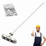 Positioning Calipers for Precise Measurements & Easy Wood Cutting, Adjustable Guide Rail, Stainless Steel Cutting Guide for Circular Saws, Measuring Tool for Circular Saws (Four axis 60cm)