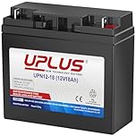 UPLUS UPN12-18 12V 18Ah Rechargeable Agm Battery Compatible with T3(F3) Terminal, SLA Battery Replacement Batteries for Mobility, Golf Trolley, UPS, Electric Scooter, Ride on Mower, Home Alarm System