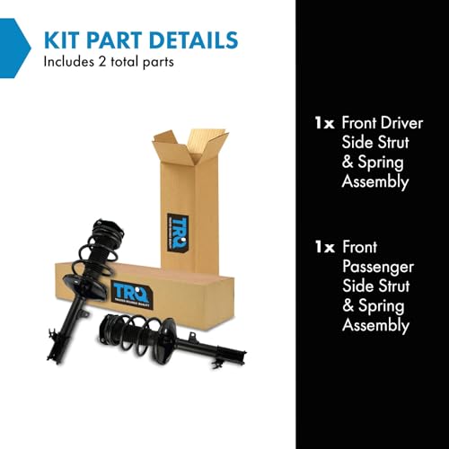 Image of TRQ Front Strut and Spring Assembly Set 2 Piece Compatible with 1999-2003 Lexus RX300