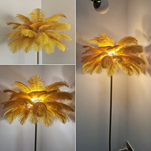Lampada a forma di piuma, lampada da terra in