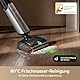 Mova X4 Pro Nass-Trocken-Sauger, Heißwasser-Wischfunktion, Tangle-Free, Selbstreinigung bei 100 °C, 20 kPa Saugkraft, Push-In-Basisstation, LED-Bürstenkopf, Doppelkante, intelligente Saugkraftregelung