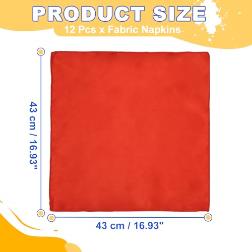 Servilletas de satén rojo para decorar tus mesas en cenas y banquetes inolvidables 3