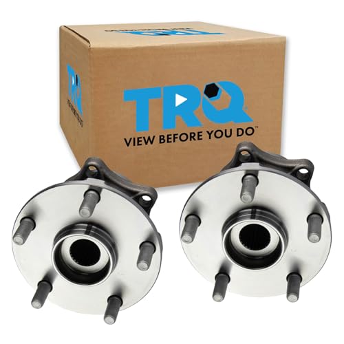 Image of TRQ Rear Driver and Passenger Side Wheel Bearing and Hub Assembly Set 2 Piece Compatible with 15-21 Subaru Legacy 15-21 Outback 15-19 WRX 15-16, STI 2019 WRX STI 19-21 Ascent 2019 Forester