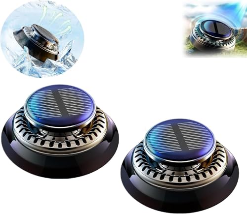 Fiokaosn 2pcs drift car air freshener - solar powered auto