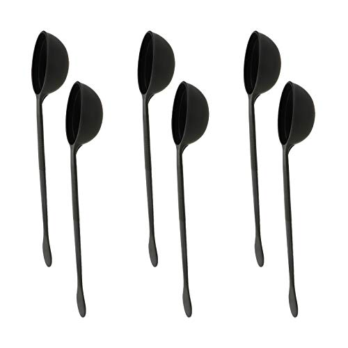 Sydien 6Pcs Plastic Long Handle 15G Coffee Scoop Spoon Measuring Spoon Coffee String Spoons For Coffee Bean Tea Sugar Milk Powder #TOP27