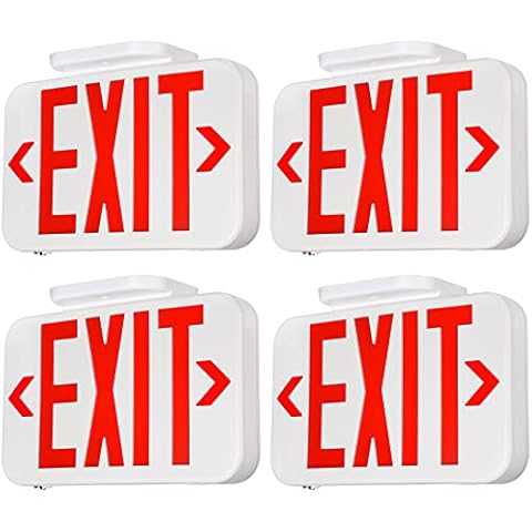 TORCHSTAR LED Exit Sign with Battery Backup Cover