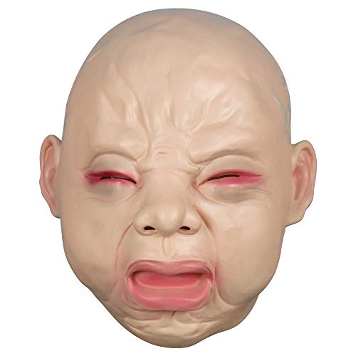 CY TOYS Cry Baby Mask Latex Full Head Mask for Halloween Party Costume