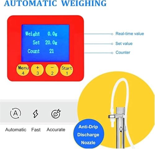 Automatic Liquid Filling Machine for Oils & Cosmetics - 2L Precision Dispenser for Essential Oils, Accurate Weighing and Control, Ideal for Small Batches