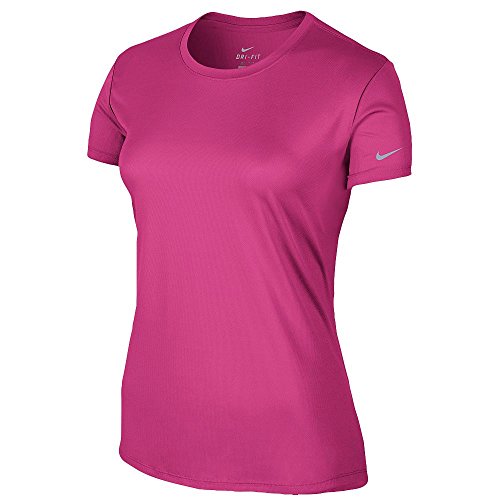 Nike Women's Challenger Short Sleeve T-Shirt (Medium) Pink