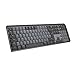 Produktbild Logitech MX Mechanische kabellose beleuchtete Performance-Tastatur, Lineare Tasten, Hintergrundbeleuchtung, Bluetooth, USB-C, macOS, Windows, Linux, iOS, Android, Skandinavisches QWERTY-Layout - Grau