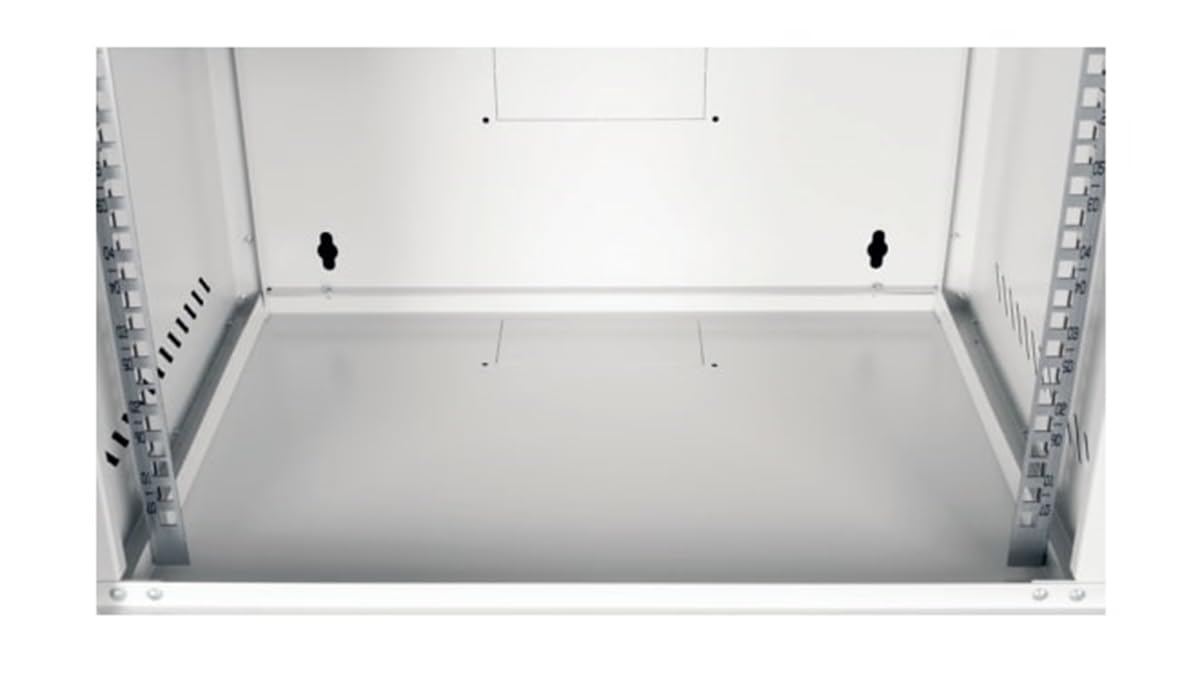 DIGITUS Netwerkkast, 19 inch, 7U, niet gemonteerd, wandmontage, diepte 400 mm, maximale belasting 60 kg, glazen deur, zwart