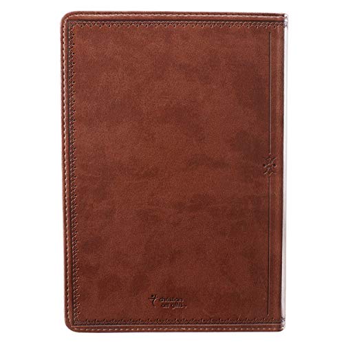 Christian Art Gifts Classic Journal I Know The Plans Jeremiah 29:11 Bible Verse, Inspirational Scripture Notebook, Ribbon Marker, Brown Faux Leather Flexcover, 336 Ruled Pages - Image 2