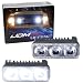 iJDMTOY (2) High Power 3-LED Daytime Running Light Kit Compatible With Truck SUV 4x4 Behind Grille, Cool White Color