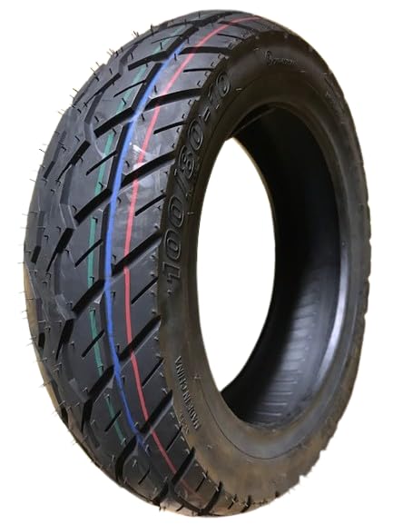 Kit de pneus de scooter toutes saisons 120/70-10 TL 54L & 100/80-10 TL 51J (M+S) compatible avec Piaggio Zip compatible avec et de nombreux autres modèles