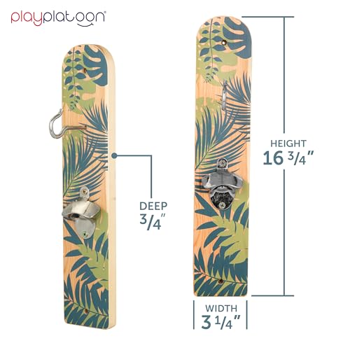 Image of Play Platoon Hook and Ring Toss Bar Game for Adults - Wood Toss Ring Game for Adults - Perfect Home, Basements, & Bar Gifts