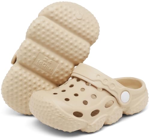 Image of INMINPIN Kids Girls Boys Clogs Garden Shoes Toddler Slides Sandals Children Water Shower Beach Pool Slippers Indoor Outdoor