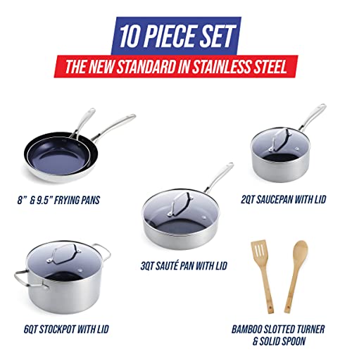 Blue-Diamond-HD-Stainless-Steel-Clad-Pro-10-Piece-Cookware-Pots-and-Pans-Set-Diamond-Infused-Ceramic-Nonstick-PFAS-Free-Dishwasher-Safe-Oven-and-Broiler-Safe-Silver