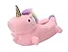 Minetom Pantofole Peluche Ciabatte Unicorni Animali Kigurumi Unisex Adulto Scarpe Adorabili Cosplay Halloween Costume Attrezzatura Unicorno Numero Universale Rosa Taglia Unica (EU36 EU41)