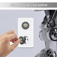 Shuokang Steckdosenschloss, Stromdiebstahl verhindern, Stromkosten sparen; Verhindert Kontakt von Kindern, Haustieren mit elektrischen Geräten. Im Innen- und Außenbereich weit verbreitet, 4er-Pack – Ansicht 3
