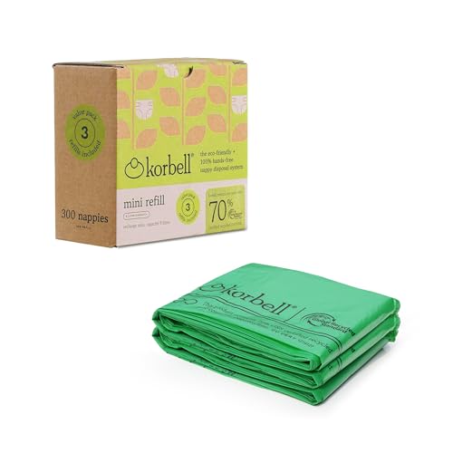 Relleno de bolsas Korbell Mini 9L ecológico 3 unidades