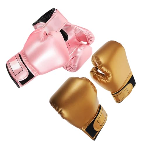 Guantes de boxeo infantil con espuma acolchada para protecci&oacute;n de principiantes, 2 pares