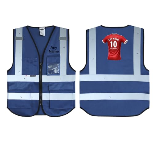 Gilet de sécurité haute visibilité rouge design football Granite City Salzmann