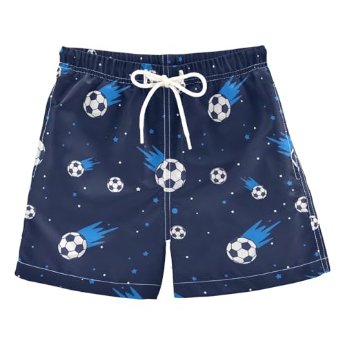 KEEPREAL Shooting Star Soccer Boys Swim Trunks Quick Dry Stretchy