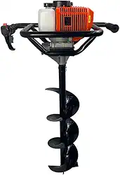 Perfurador de Solo a Gasolina 52cc 2,5HP com Broca 80x20cm FAK520PS Carbon Fak