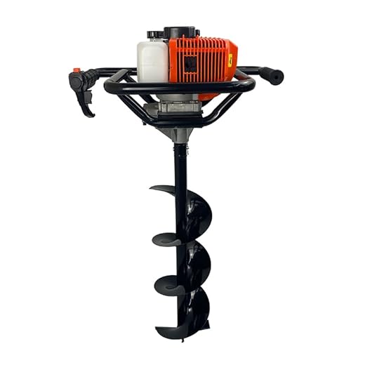 Perfurador de Solo a Gasolina 52cc 2,5HP com Broca 80x20cm FAK520PS Carbon Fak