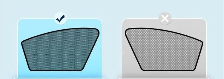 Pare-soleil auto E210 en maille mesh windows pour une isolation fenêtres latérales - 4